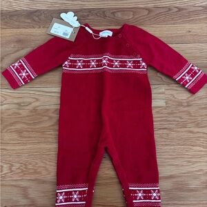 Angel Dear Red Snowflake Kids One Piece